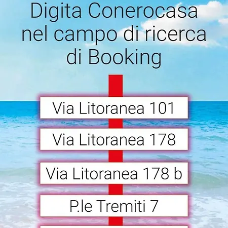 Lägenhet Conero Casa- Di Numana In Via Litoranea 178 Fronte Mare Con Pass Parcheggio Gratuito *