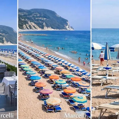 Conero Casa- Di Numana In Via Litoranea 178 Fronte Mare Con Pass Parcheggio Gratuito Apartamento Marcelli